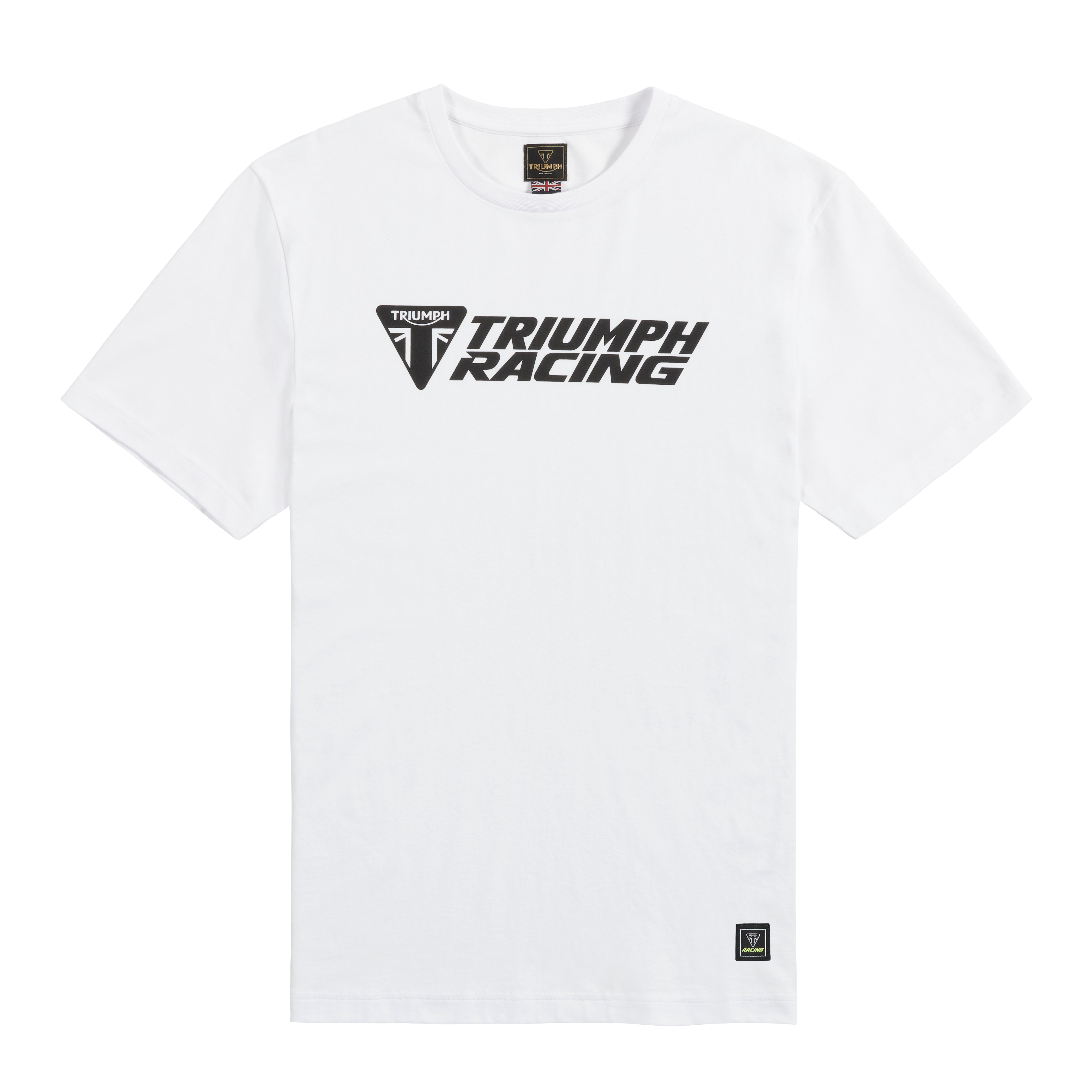 RACING TEE WHITE / BLACK S image 3