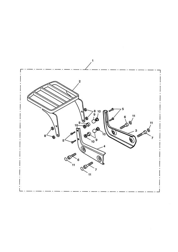 Luggage Rack (Mounting Plate) Kit