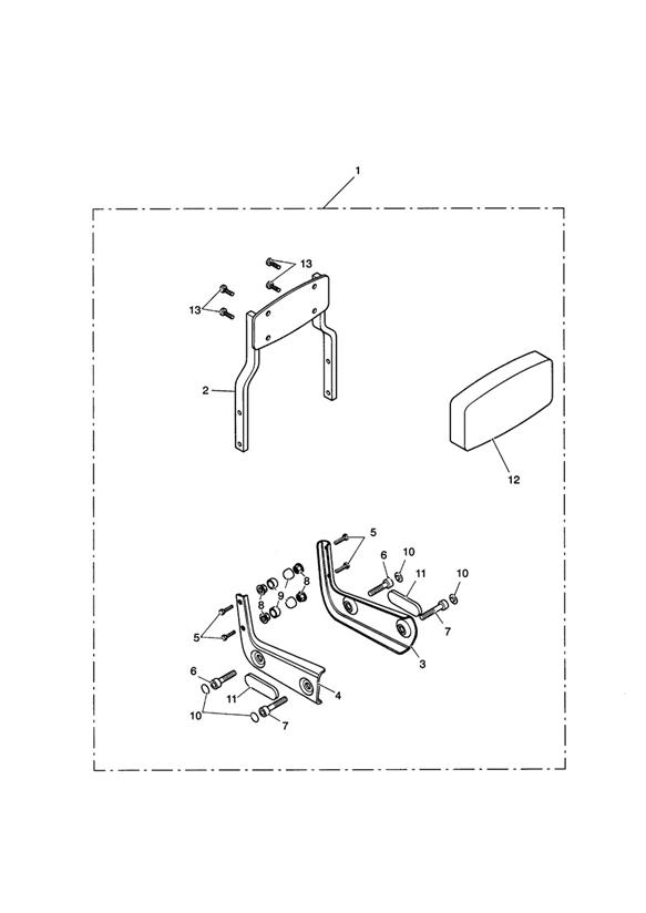 Passenger Backrest Std Kit