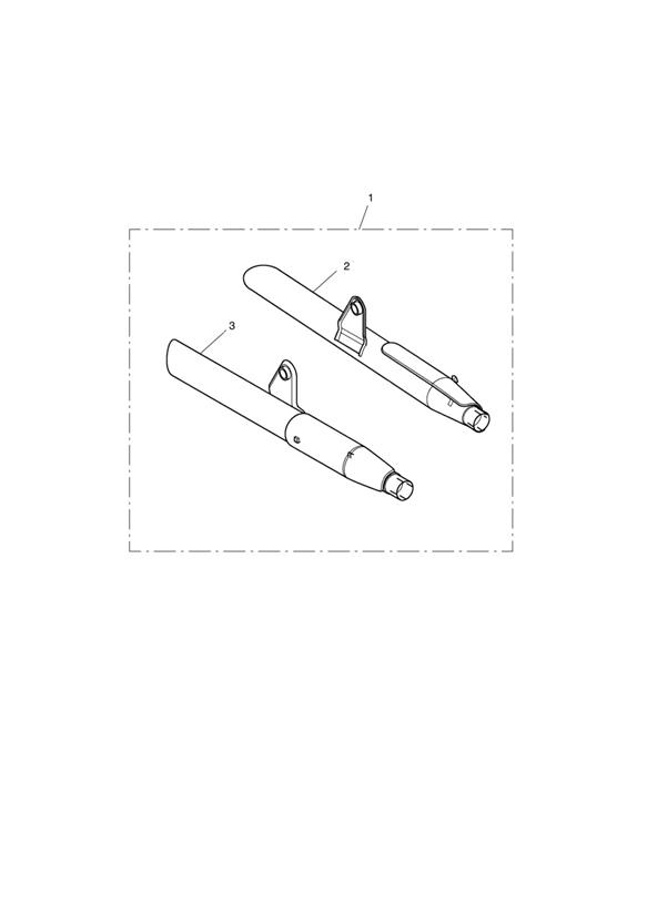 Silencers, Long, Chrome, Pair