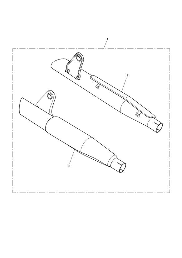 Silencers, Short, Chrome, Pair