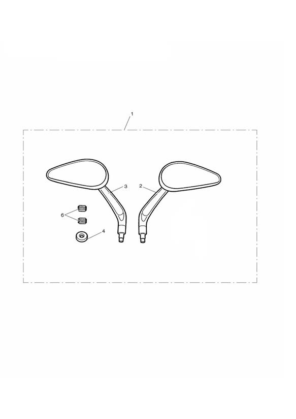 Teardrop Style Mirrors, Kit