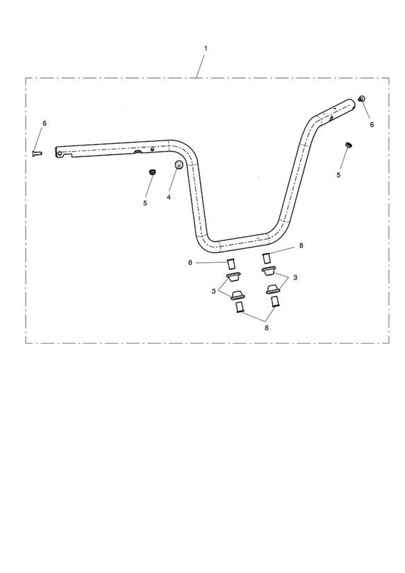 Handlebar, High, Chrome