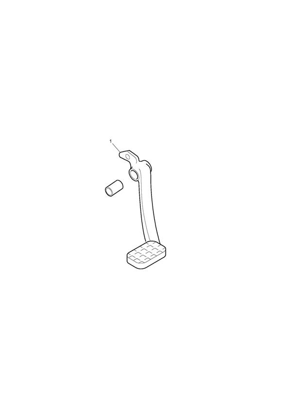 Brake Pedal Kit, Chrome