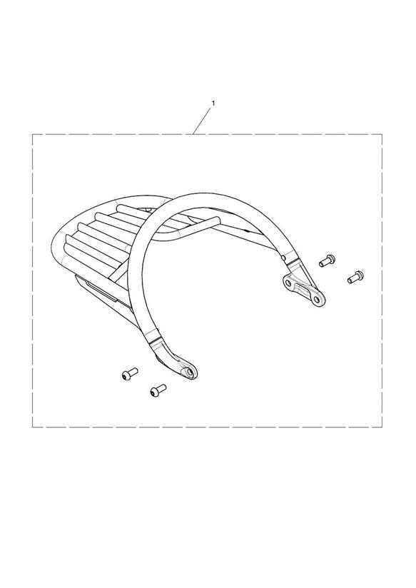 Grab Rail & Rack Kit, Chrome