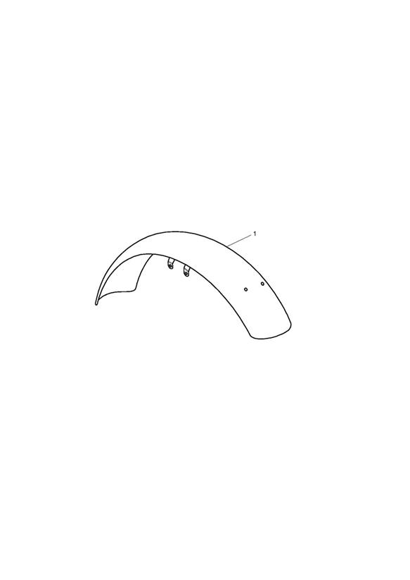 Mudguard, Front, Chrome