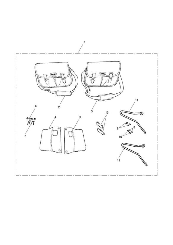 Pannier Kit, Pair, Waxed