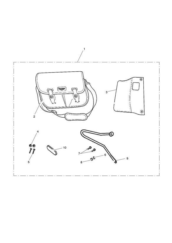 Pannier Kit, RH, Waxed