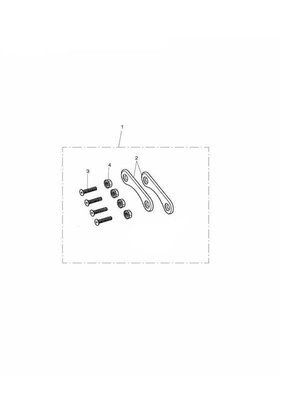 Finisher Kit, Rear Footrest Mount