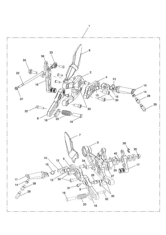 Rear Sets, Adj, Std