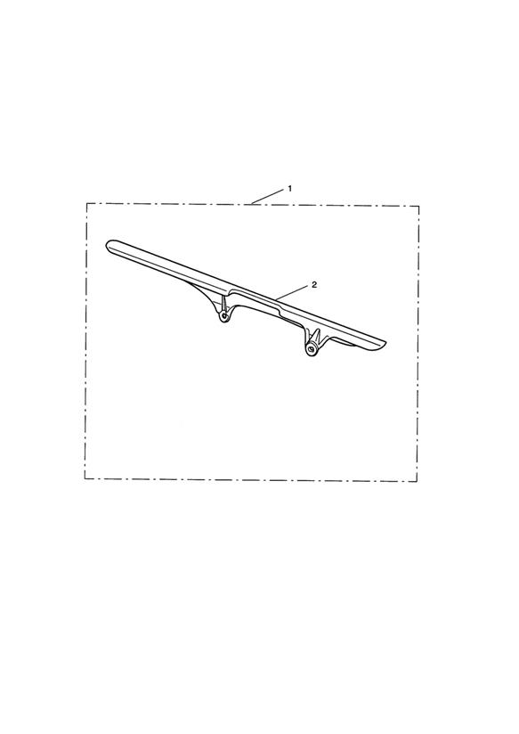 Upper Chain Guard, Carbon Fibre
