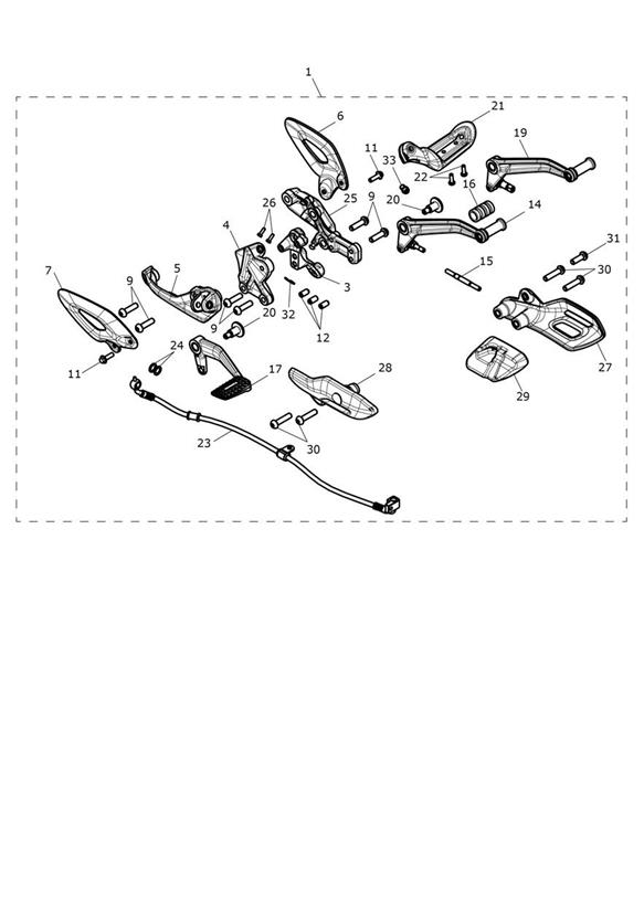 Foot Control Kit, Middle