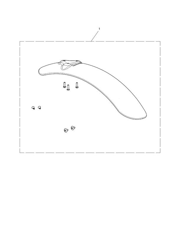 Front Mudguard, High, Painted