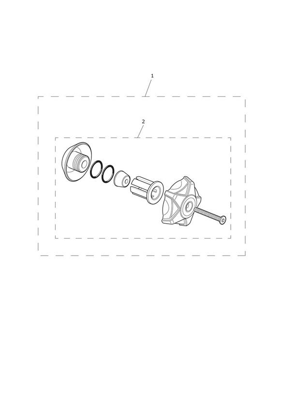 BUNDLE - Finisher, Axle Nut, Grey, Bundle - All Mkts Except US, CA, BR & IN