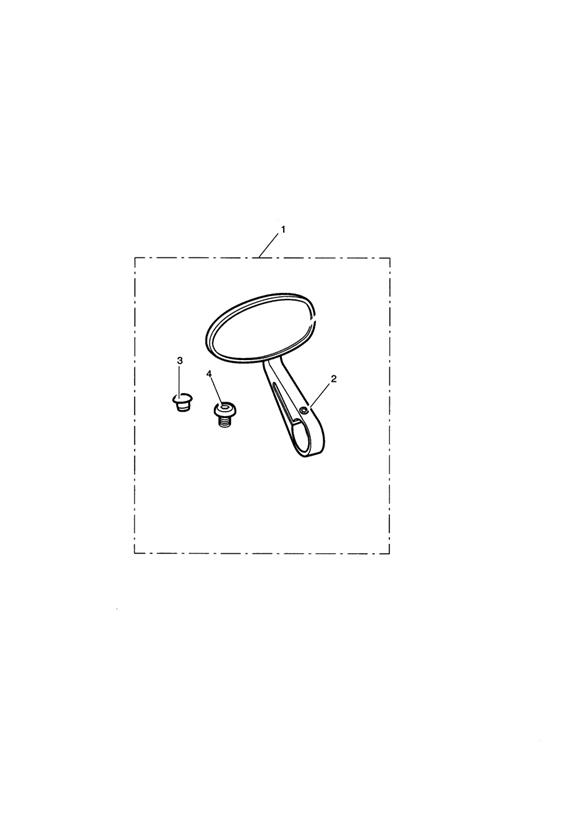 Mirror Bar End, Clear, Anodised