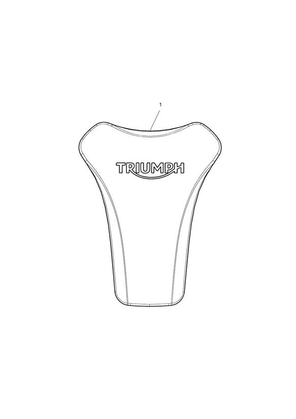 Rubber Pad, Fuel Tank Kit