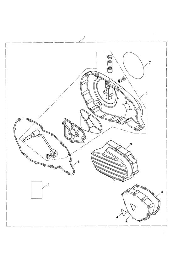 Engine Cover Kit, Chrome