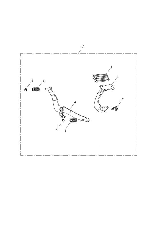 Pedals Kit, Footboard