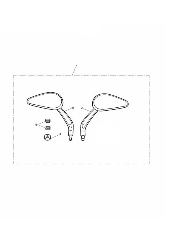 Teardrop Style Mirrors, Kit