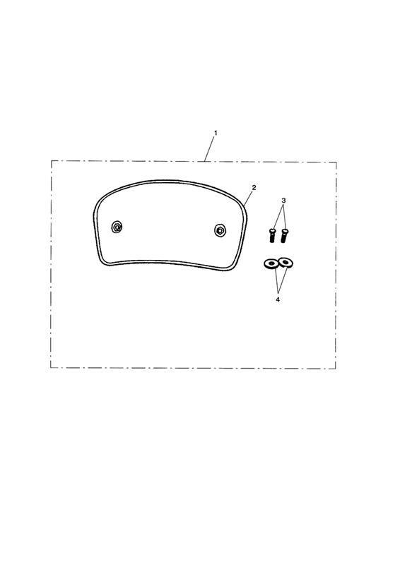 Top Box Back Rest Kit