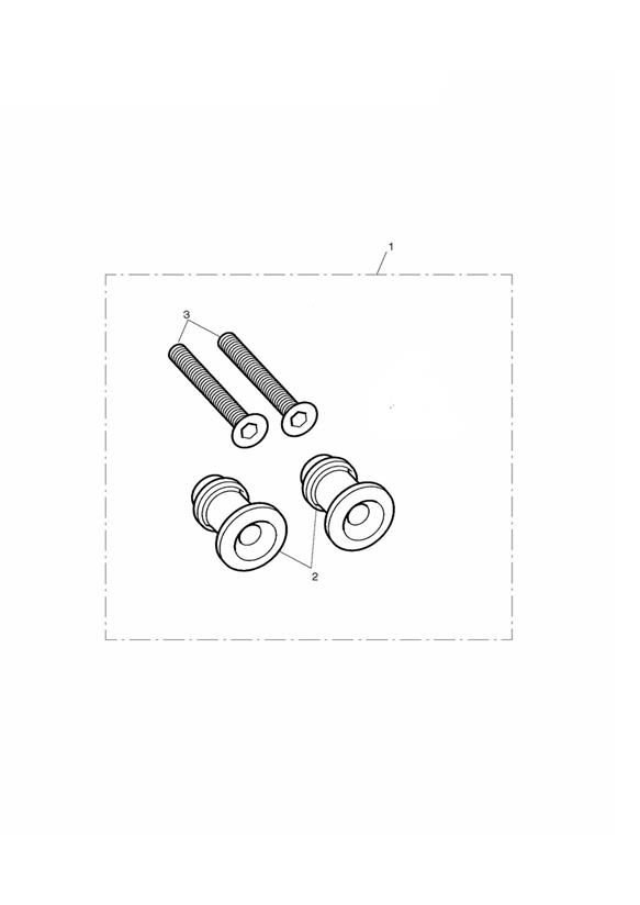 Anodised Paddock Stand Bobbins Kit, Silver