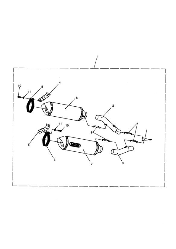Slip On Silencers, Arrow, Pair