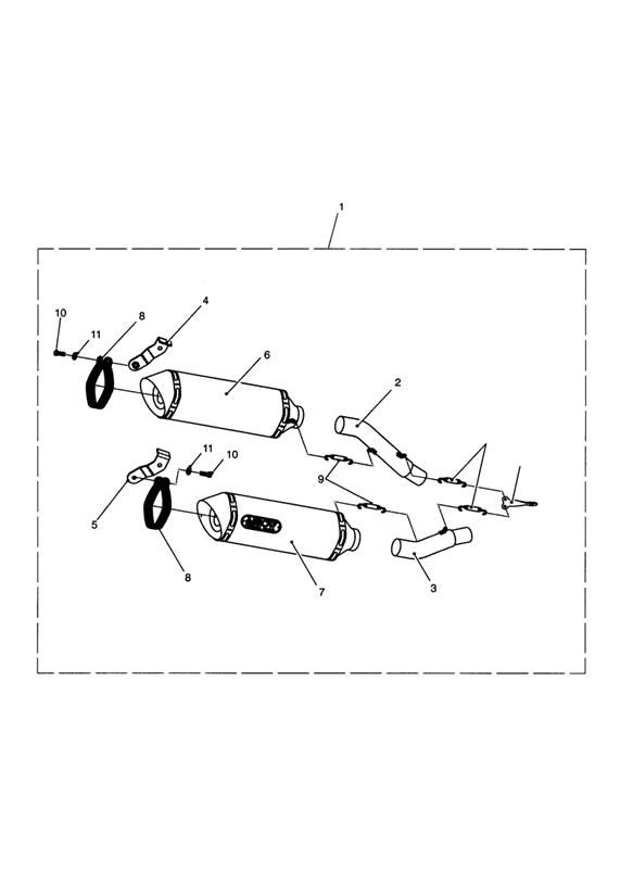 Slip On Silencers, Arrow, Pair
