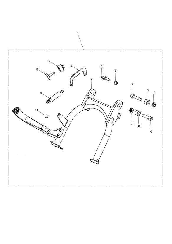 Centre Stand Kit - Non EVAP Only