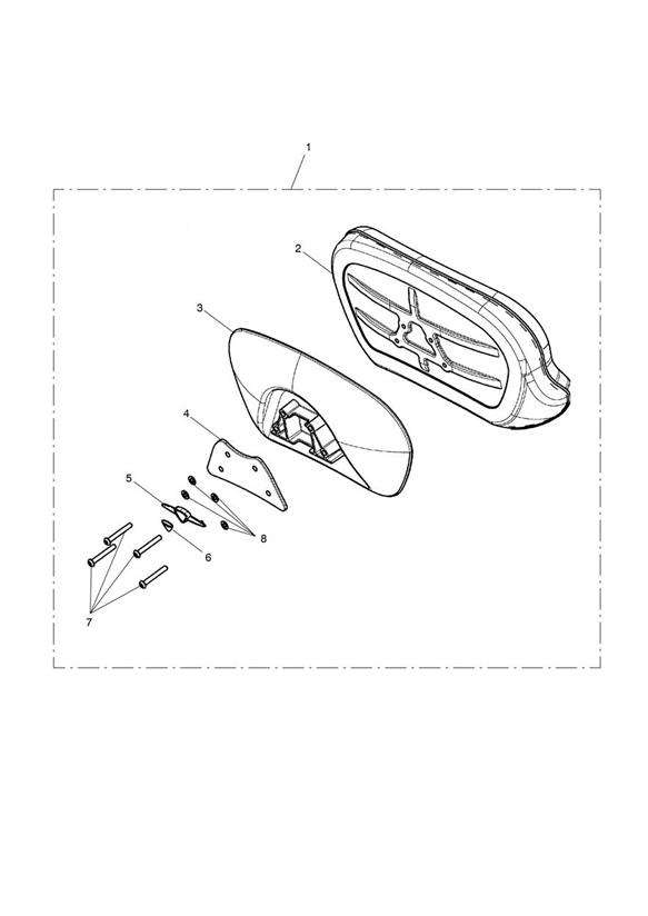 Backrest, Passenger, Kit