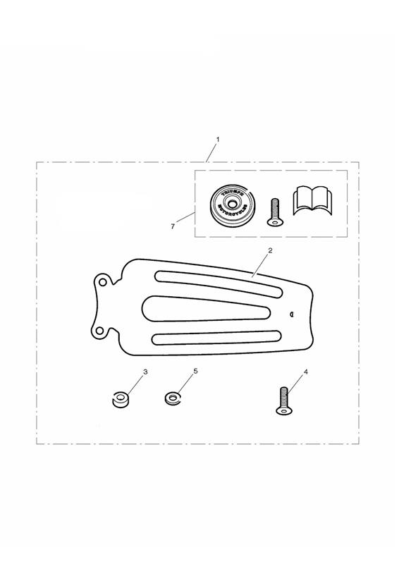 Chrome Single Seat Rack, Pressed