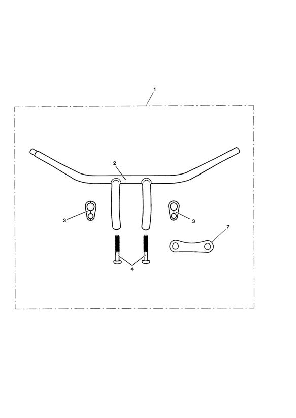 Handlebar, T, Chrome, Kit