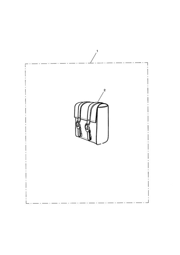 Leather Passenger Backrest Bag, Small