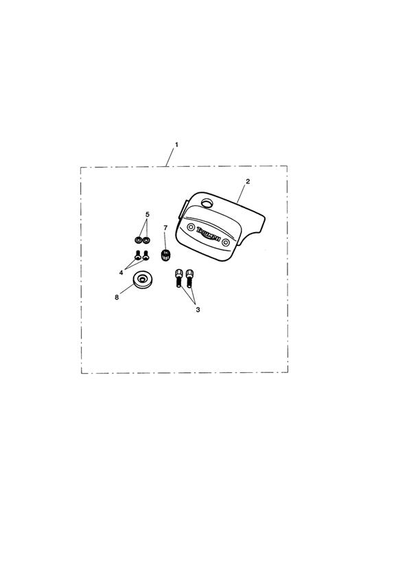 M/Cyl Cover Kit, Chrome