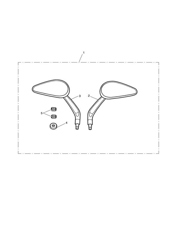 Mirror Kit, Teardrop Style, Black