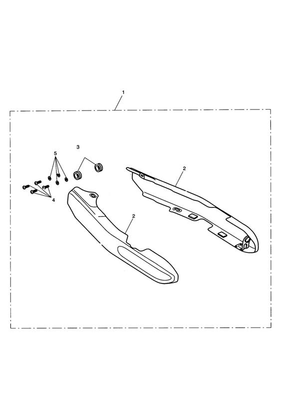 Swingarm Cover Kit, Chrome