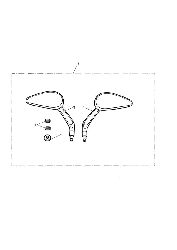 Teardrop Style Mirrors, Kit