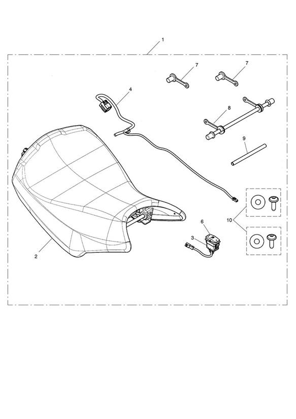 Rider Seat, Heated Kit