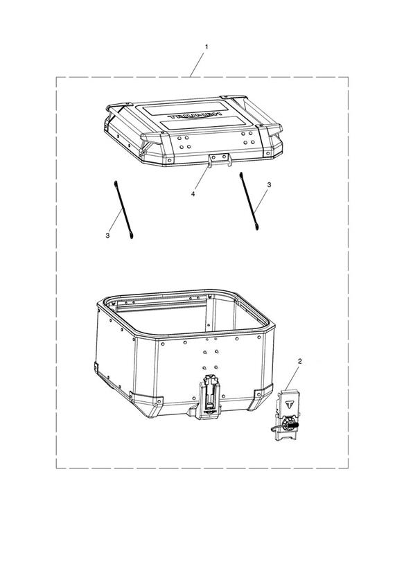 Top Box, Aluminium, Slv, KL