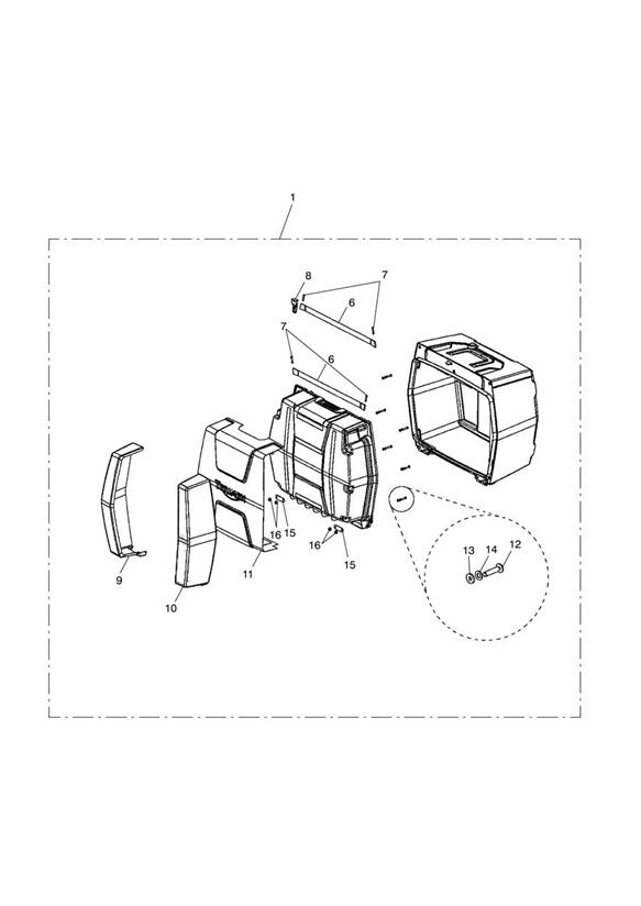 Top Box Assy, Unpowered