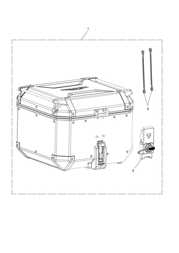 Top Box, Aluminium, Black