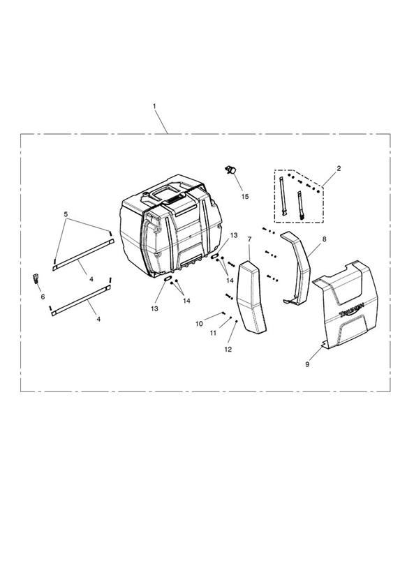 Top Box Assy, Powered