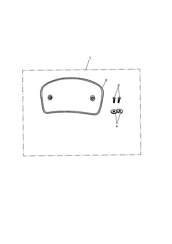 Back Rest Kit, Top Box