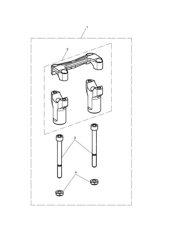 Riser Kit, Handlebar, Silver