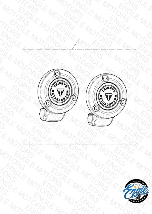 Triumph Bonneville Speedmaster TPS Cover, Dark — OEM Parts Diagram