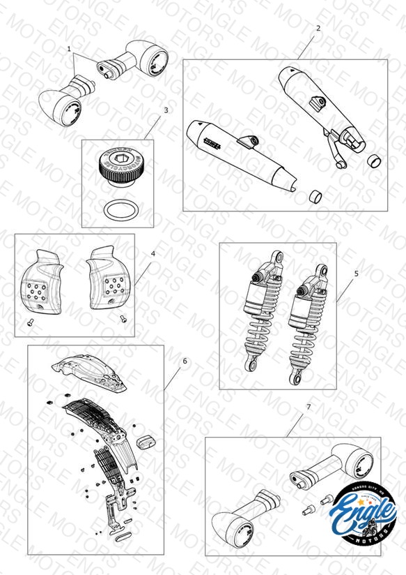 LED Front Indicator Kit - Short Stem (A9838023) | Engle Motors