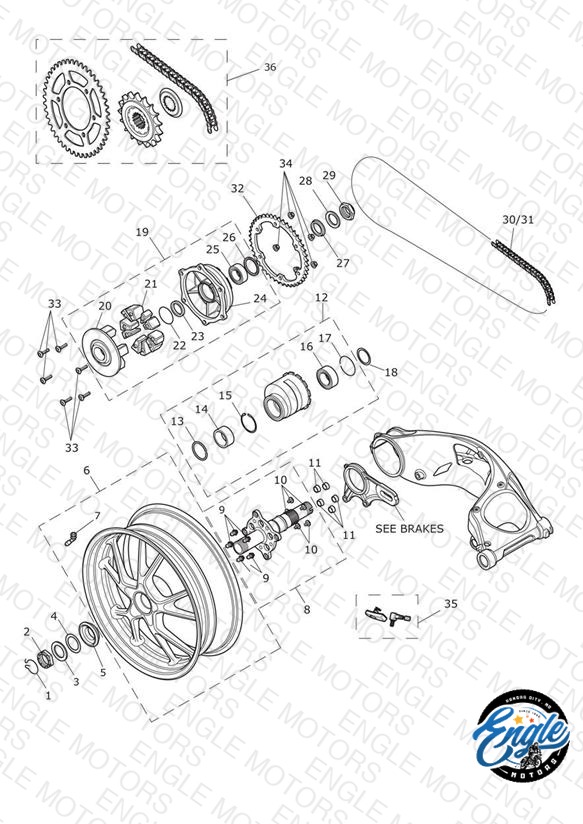 TKC059 フィリップス2世 Circlip, Int. 55 x 2 (T3500209) | Engle Motors