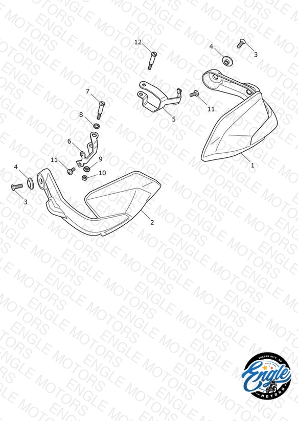 Handguard Ext Assy, RH (T9638840) | Engle Motors