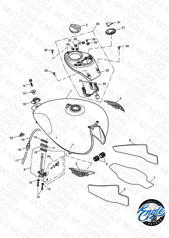 Seal, Fuel Tap (EN) (2400086-T0301) | Engle Motors
