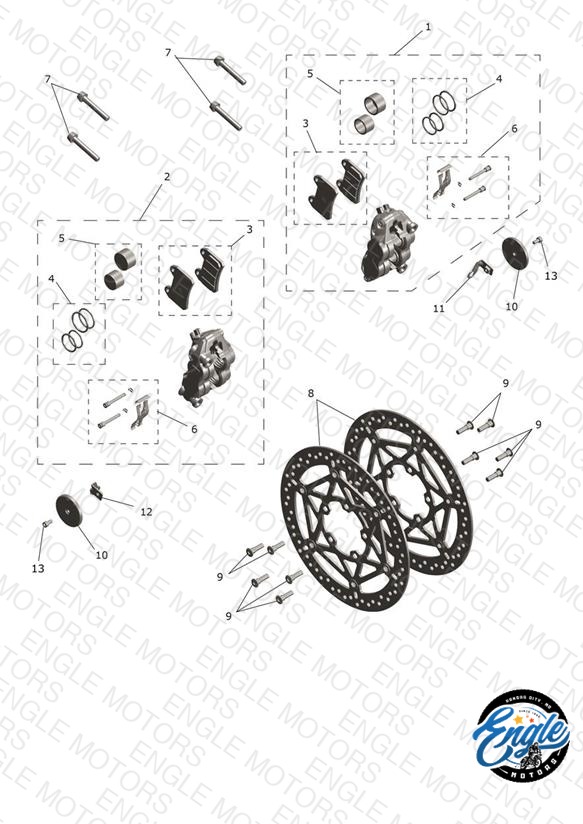 Brake Pad Set, x 2 Pads (T2027735) | Engle Motors