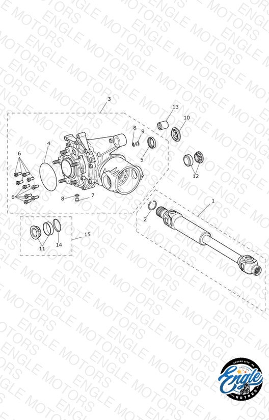 Triumph Tiger Explorer Final Drive Unit — OEM Parts Diagram